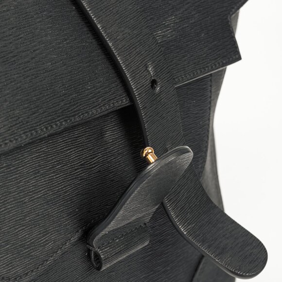 Senreve Midi Maestra Black Textured-Leather Backpack - Picture 14 of 16